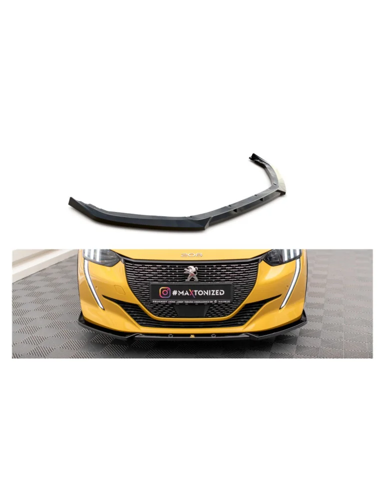 Lame avant Peugeot 208 II GT v.1 noir brillant