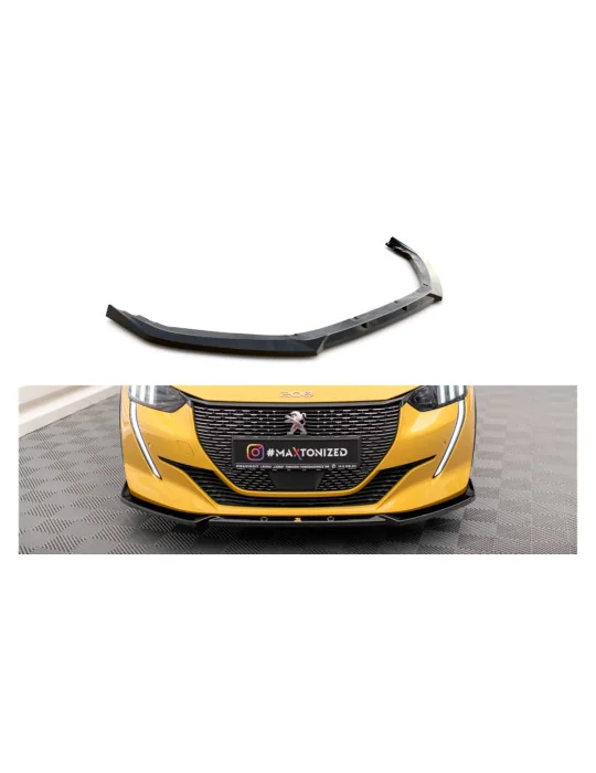 Lame avant Peugeot 208 GT v.1 noir brillant Maxton Design