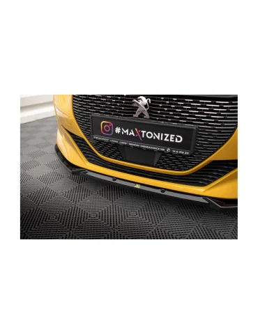 Lame avant Peugeot 208 II GT v.1 noir brillant