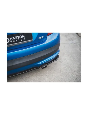 Splitters latéraux arrière Peugeot 207 Sport noir brillant