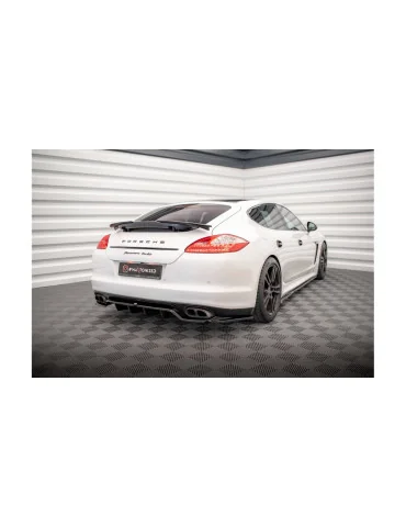 Splitter arrière central Panamera Turbo 970 avec diffuseur noir