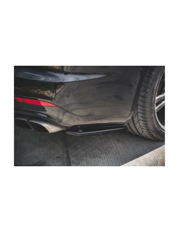 Splitters latéraux arrière Panamera Turbo 970 restylée noir brillant
