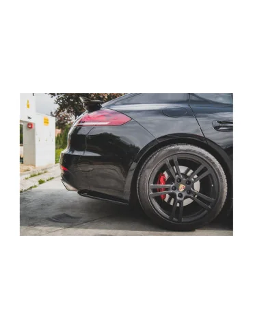 Splitters latéraux arrière Panamera Turbo 970 restylée noir brillant
