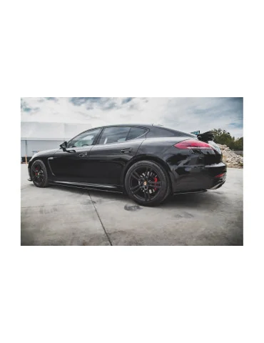 Splitters latéraux arrière Panamera Turbo 970 restylée noir brillant