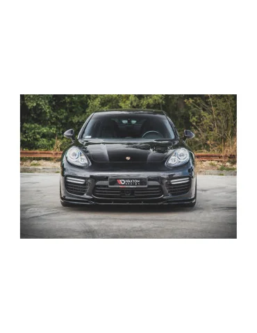 Lame avant Porsche Panamera Turbo 970 restylée v.2 noir brillant