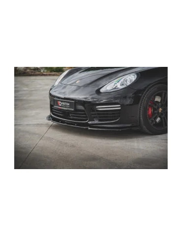 Lame avant Porsche Panamera Turbo 970 restylée v.1 noir brillant