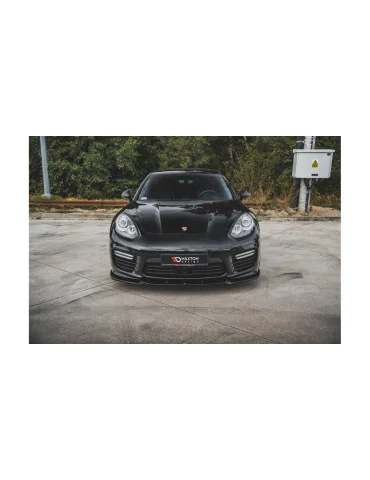 Lame avant Porsche Panamera Turbo 970 restylée v.1 noir brillant