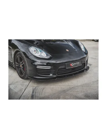 Lame avant Porsche Panamera Turbo 970 restylée v.1 noir brillant