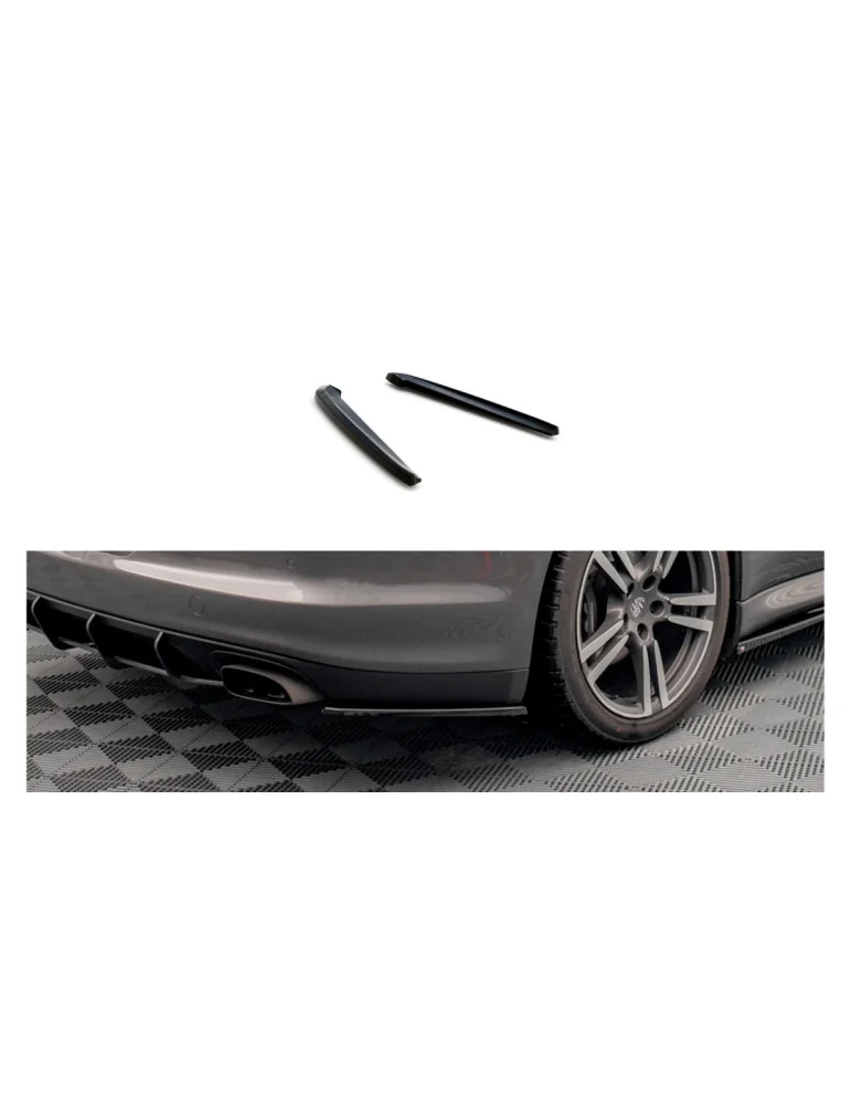 Splitters latéraux arrière Porsche Panamera / Diesel 970 noir brillant