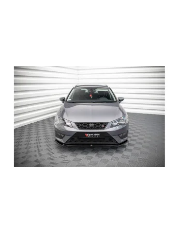 Lame avant v.2 Seat Leon III FR / Cupra 2012-2016 noir brillant