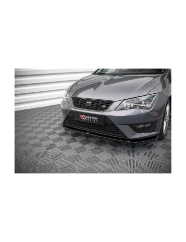 Lame avant v.2 Seat Leon III FR / Cupra 2012-2016 noir brillant