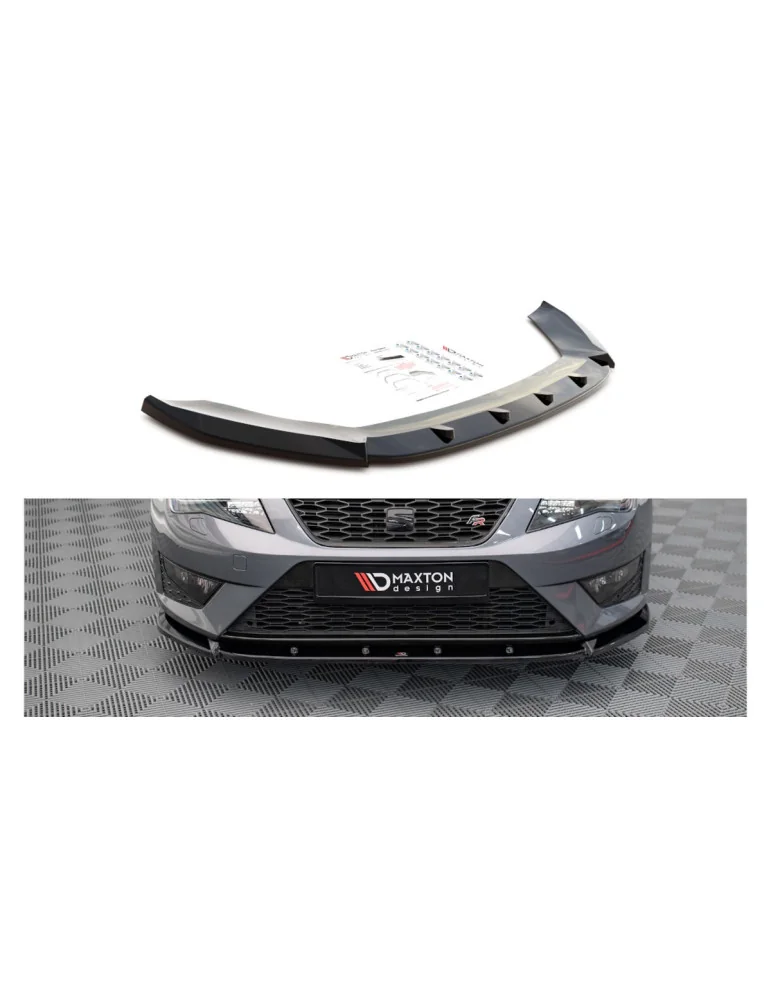 Lame avant v.1 Seat Leon III FR / Cupra 2012-2016 noir brillant