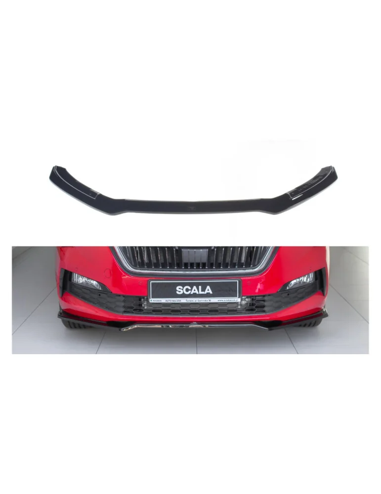 Lame avant v.2 Skoda Scala depuis 2019 noir brillant