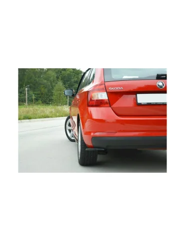 Splitters latéraux arrière Skoda Rapid Spaceback noir brillant
