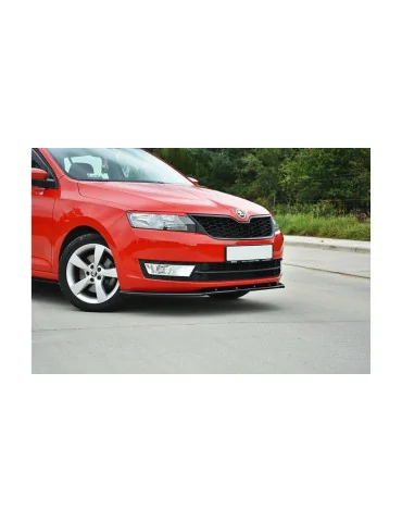 Lame avant v.2 Skoda Rapid 2012-2019 noir brillant