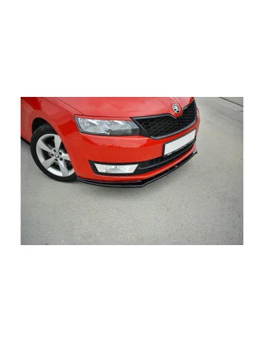 Lame avant v.2 Skoda Rapid 2012-2019 noir brillant