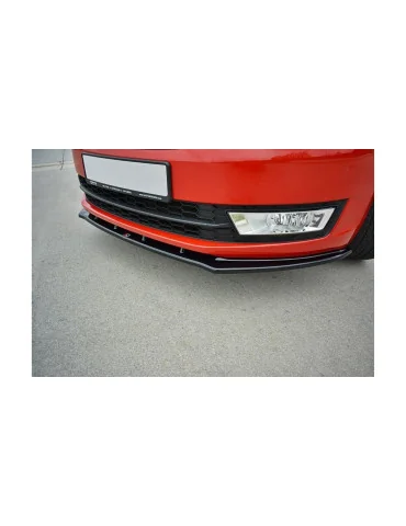 Lame avant v.2 Skoda Rapid 2012-2019 noir brillant