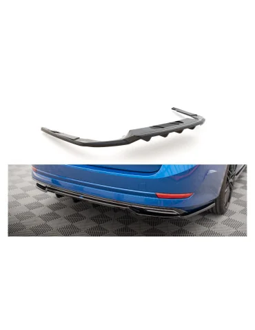 Splitter arrière central avec diffuseur Octavia IV Sportline noir