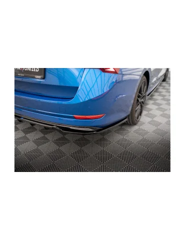 Splitter arrière central avec diffuseur Octavia IV Sportline noir