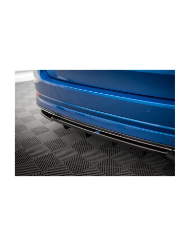 Splitter arrière central avec diffuseur Octavia IV Sportline noir