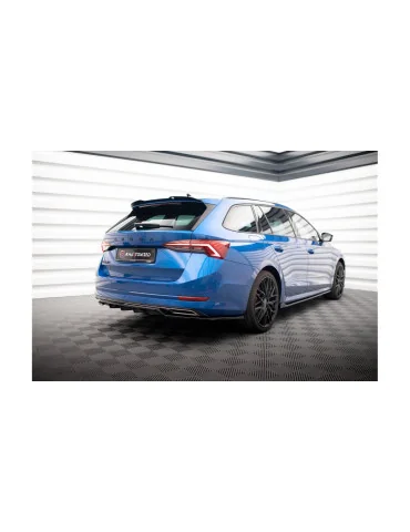Splitter arrière central avec diffuseur Octavia IV Sportline noir