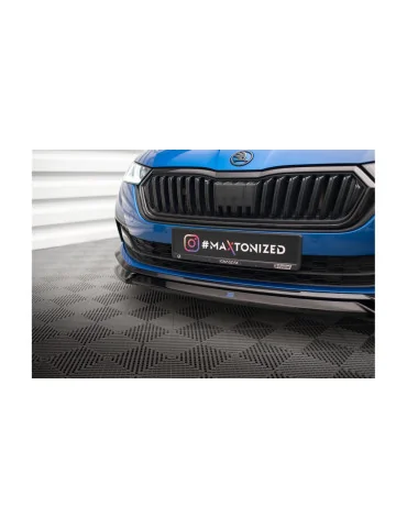 Lame avant v.2 Skoda Octavia IV Sportline depuis 2019 noir brillant