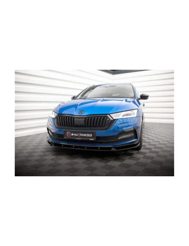 Lame avant v.1 Skoda Octavia IV Sportline depuis 2019 noir brillant