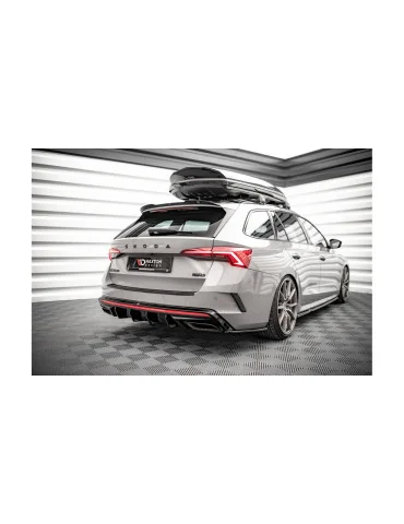 Splitters latéraux arrière v.3 Skoda Octavia IV RS noir brillant
