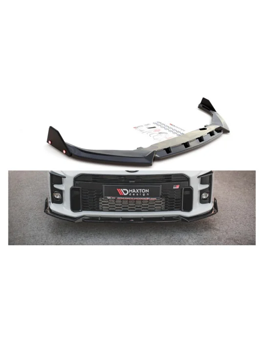 Lame avant v.2 et flaps Toyota GR Yaris IV noir Maxton Design