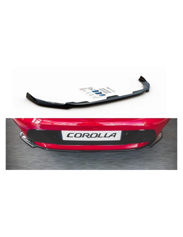 Splitter arrière central Toyota Corolla XII Hatchback noir brillant