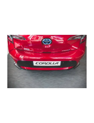 Splitter arrière central Toyota Corolla XII Hatchback noir brillant
