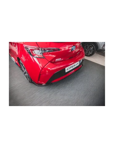 Splitter arrière central Toyota Corolla XII Hatchback noir brillant