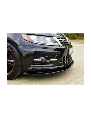 Splitter avant Volkswagen CC R-Line 2012-2017 noir brillant