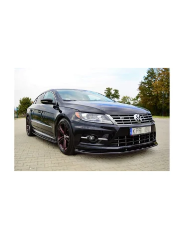 Splitter avant Volkswagen CC R-Line 2012-2017 noir brillant