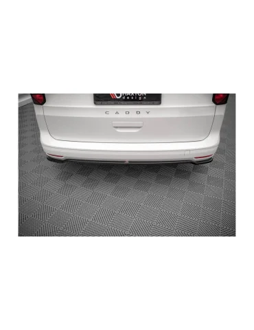 Splitter arrière central Volkswagen Caddy V noir brillant