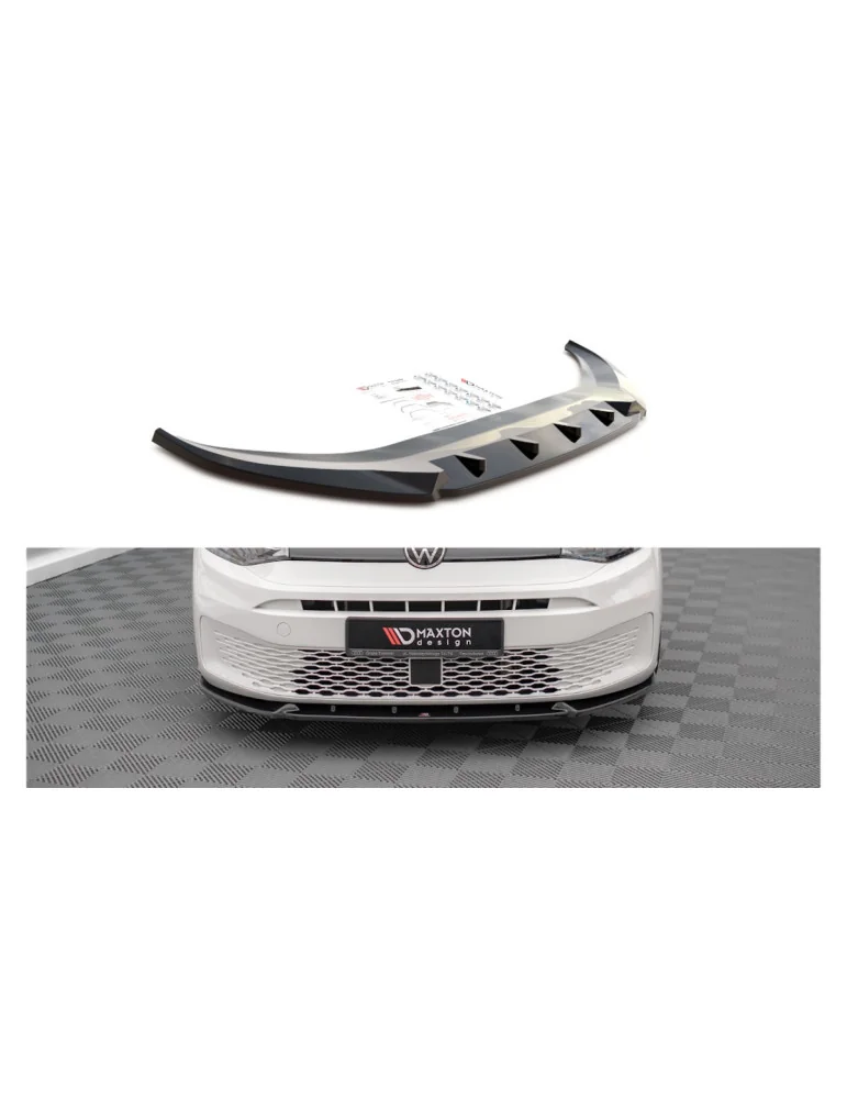 Splitter avant Volkswagen Caddy V depuis 2020 v.2 noir brillant