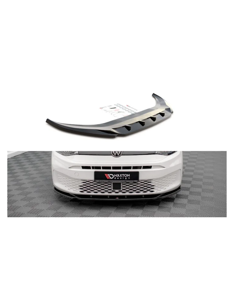 Splitter avant Volkswagen Caddy V depuis 2020 v.1 noir brillant