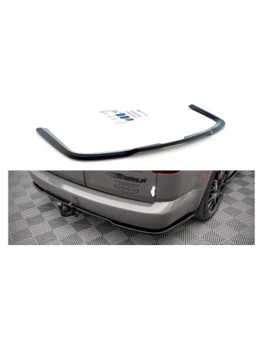 Splitter arrière central VW Caddy Long III phase 2 noir brillant