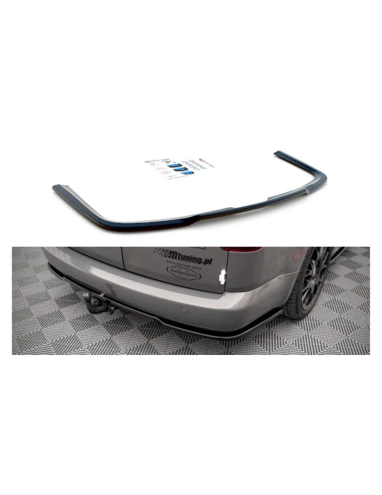 Splitter arrière central Volkswagen Caddy Long III noir brillant Maxton Design