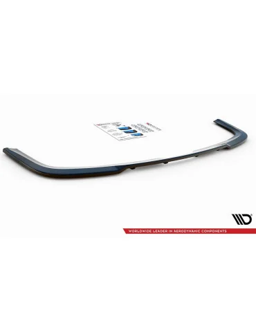 Splitter arrière central avec diffuseur VW Caddy IV noir brillant