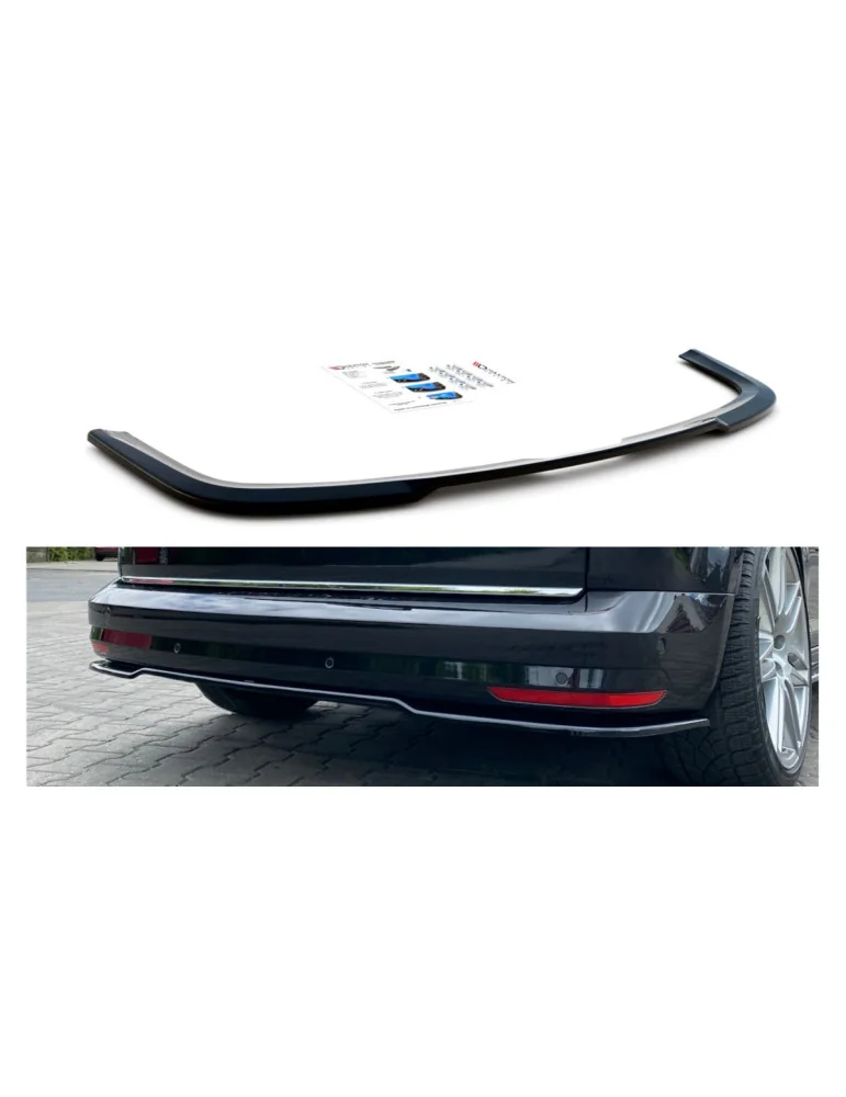 Splitter arrière central Volkswagen Caddy IV 2015-2020 noir brillant