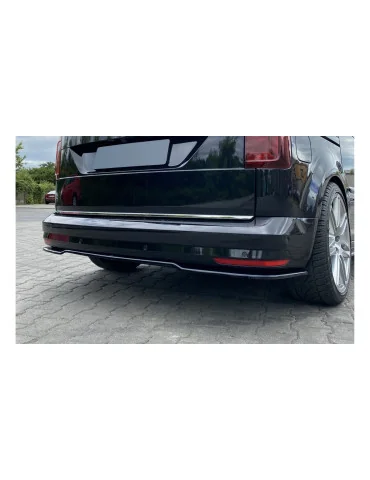 Splitter arrière central Volkswagen Caddy IV 2015-2020 noir brillant