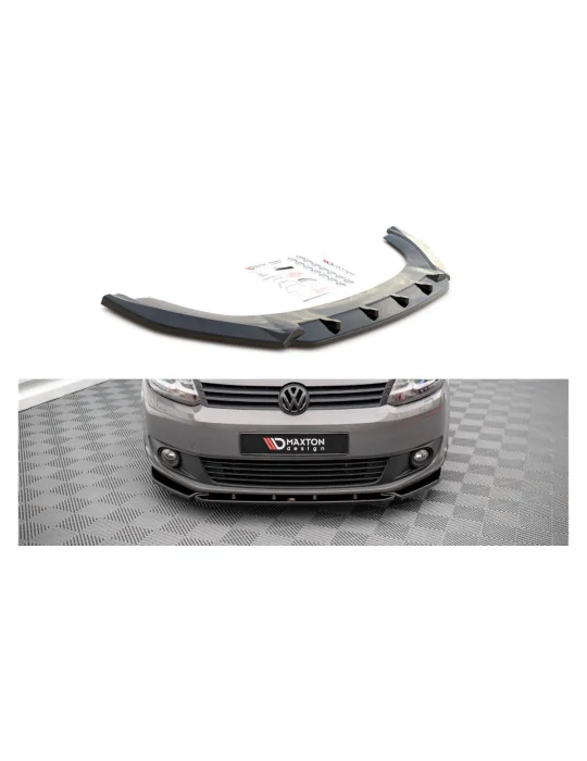 Splitter avant Volkswagen Caddy III phase 2 noir brillant Maxton Design
