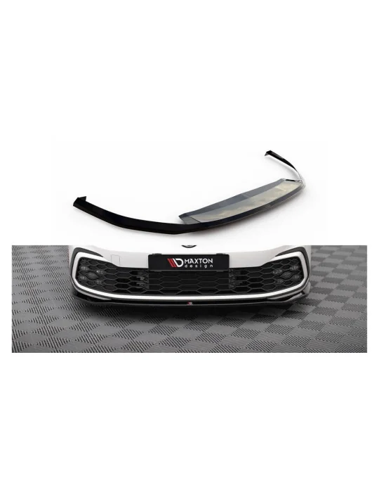 Splitter avant Volkswagen Golf 8 GTI GTE R-Line v.7 noir Maxton Design