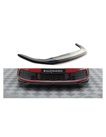Splitter avant Volkswagen Golf 8 GTI / GTE / R-Line v.4 noir brillant