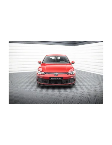 Splitter avant Volkswagen Golf 8 GTI / GTE / R-Line v.4 noir brillant