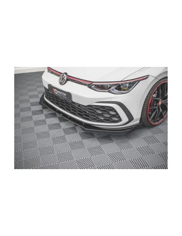 Splitter avant + flaps VW Golf 8 GTI / R-Line noir mat