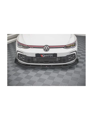 Splitter avant + flaps VW Golf 8 GTI / R-Line noir mat