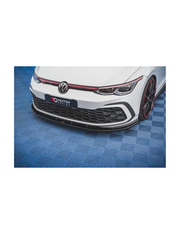 Splitter avant Volkswagen Golf 8 GTI / R-Line noir brillant
