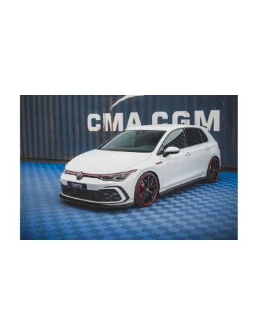 Splitter avant Volkswagen Golf 8 GTI / R-Line noir brillant